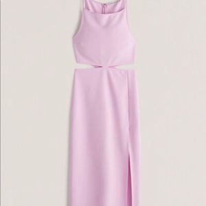 Boat Neck Dress with Side Cut Outs